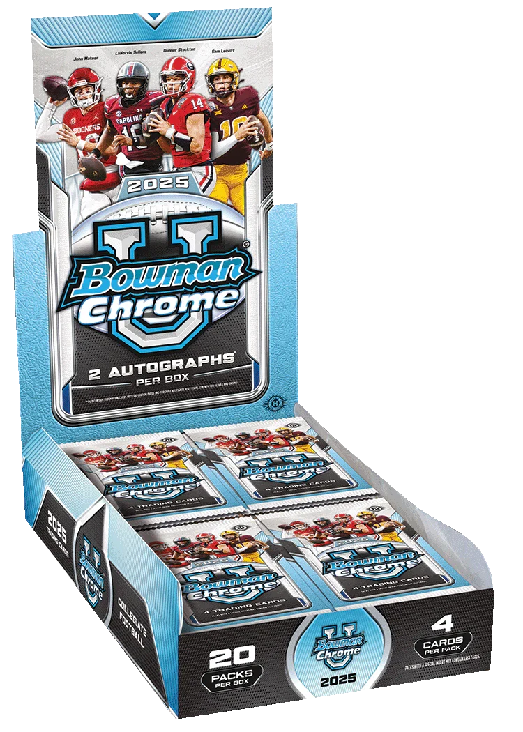 2025 Bowman Chrome University Football Hobby Box