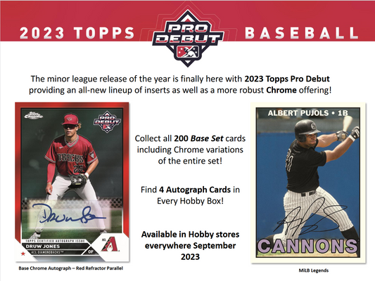 2023 Topps Pro Debut Baseball Hobby 12 Box Case