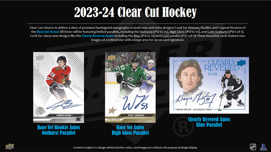 2023-24 Upper Deck Clear Cut Hockey Hobby 30 Box Case