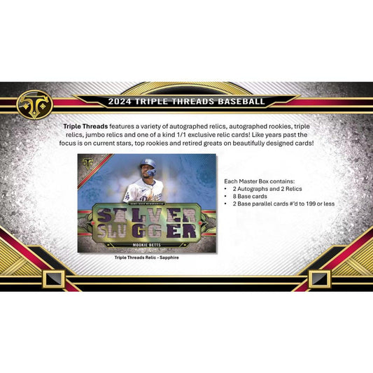 2024 Topps Triple Threads Baseball Hobby Box 10 Box Case