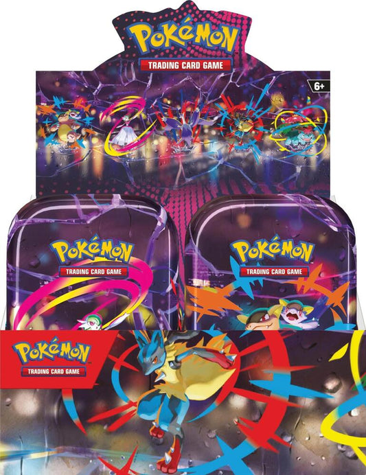 Pokemon Mega Evolution Mega Heroes Mini Tin Display Box