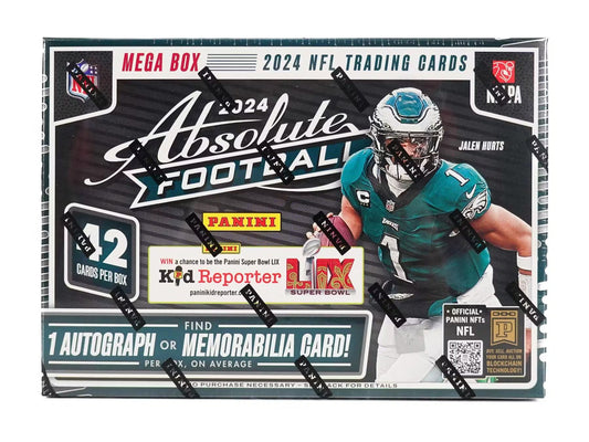 2024 Panini Absolute Football Hobby Mega Box (Teal Parallels)