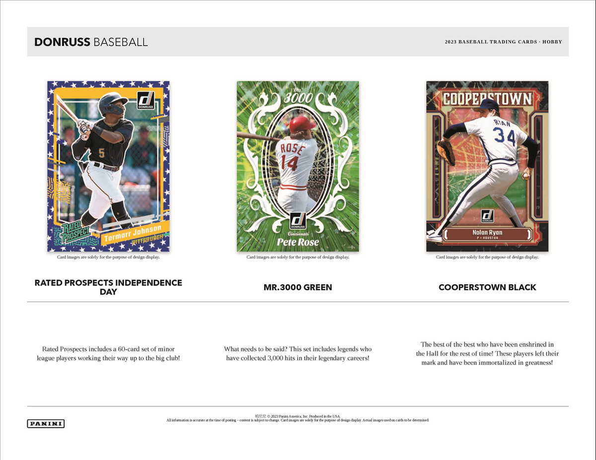 2023 Panini Donruss Baseball Hobby 16 Box Case