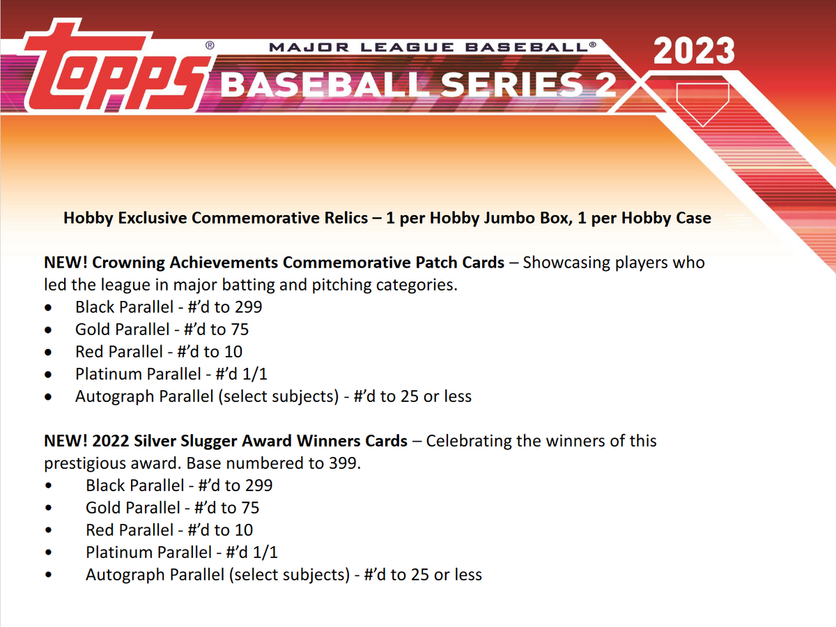 2023 Topps Series 2 Baseball Jumbo Box