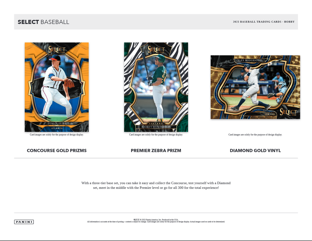 2023 Panini Select Baseball Hobby 12 Box Case