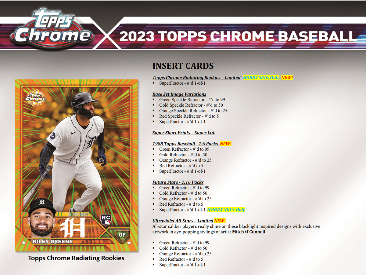 2023 Topps Chrome Baseball Jumbo HTA Box