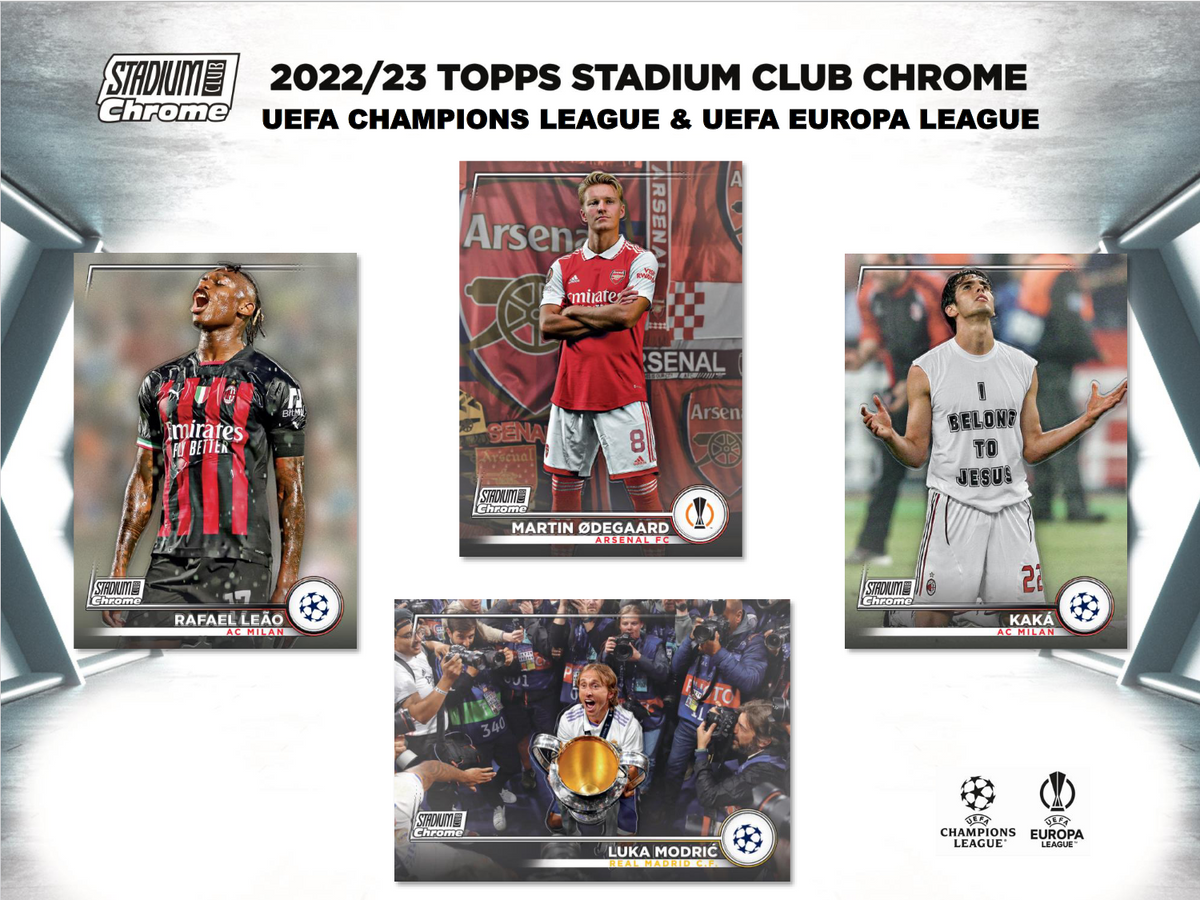 2022-23 Topps UEFA Club Competitions Stadium Club Chrome Soccer Hobby Box