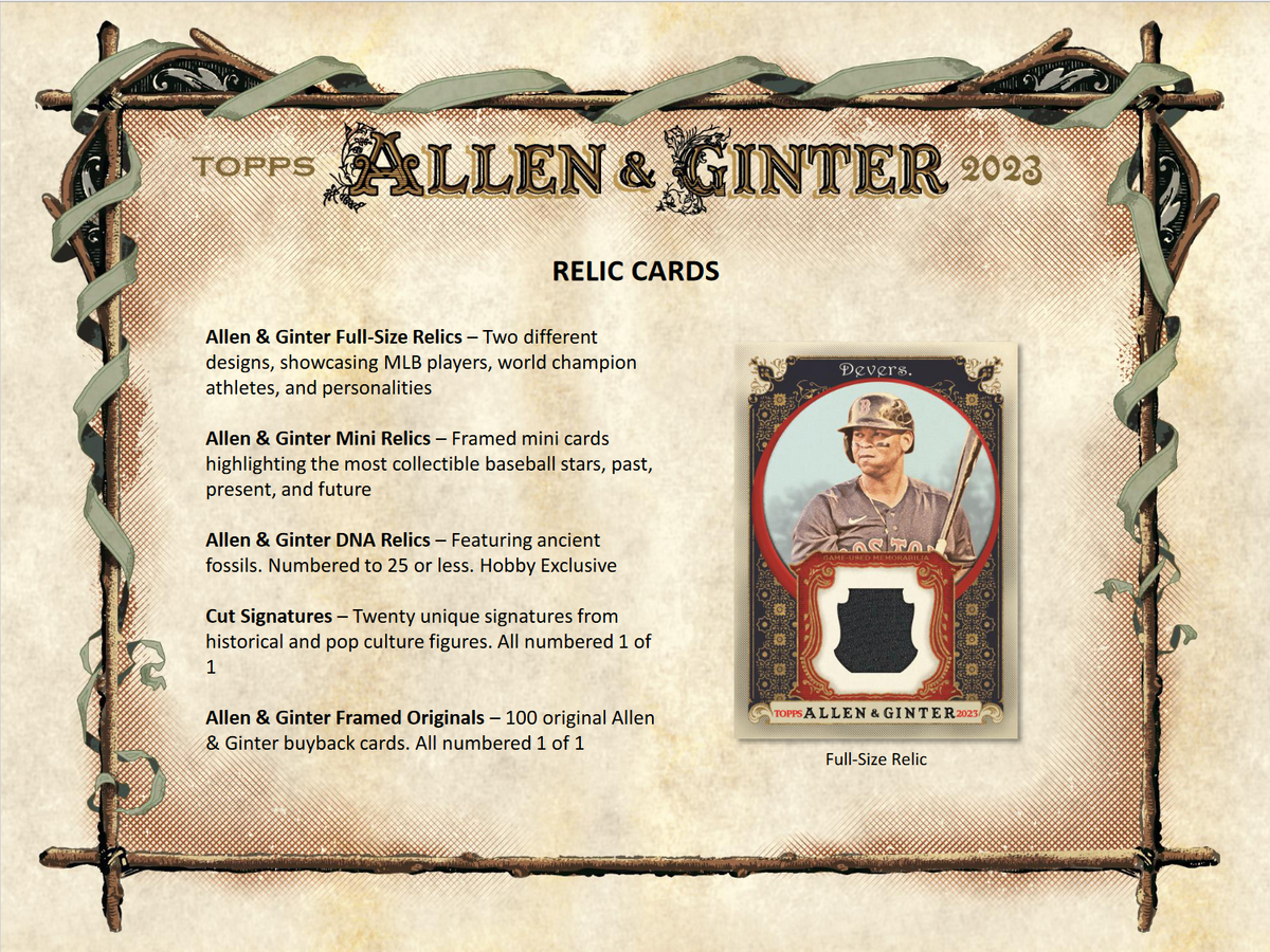 2023 Topps Allen & Ginter Baseball Hobby 12 Box Case