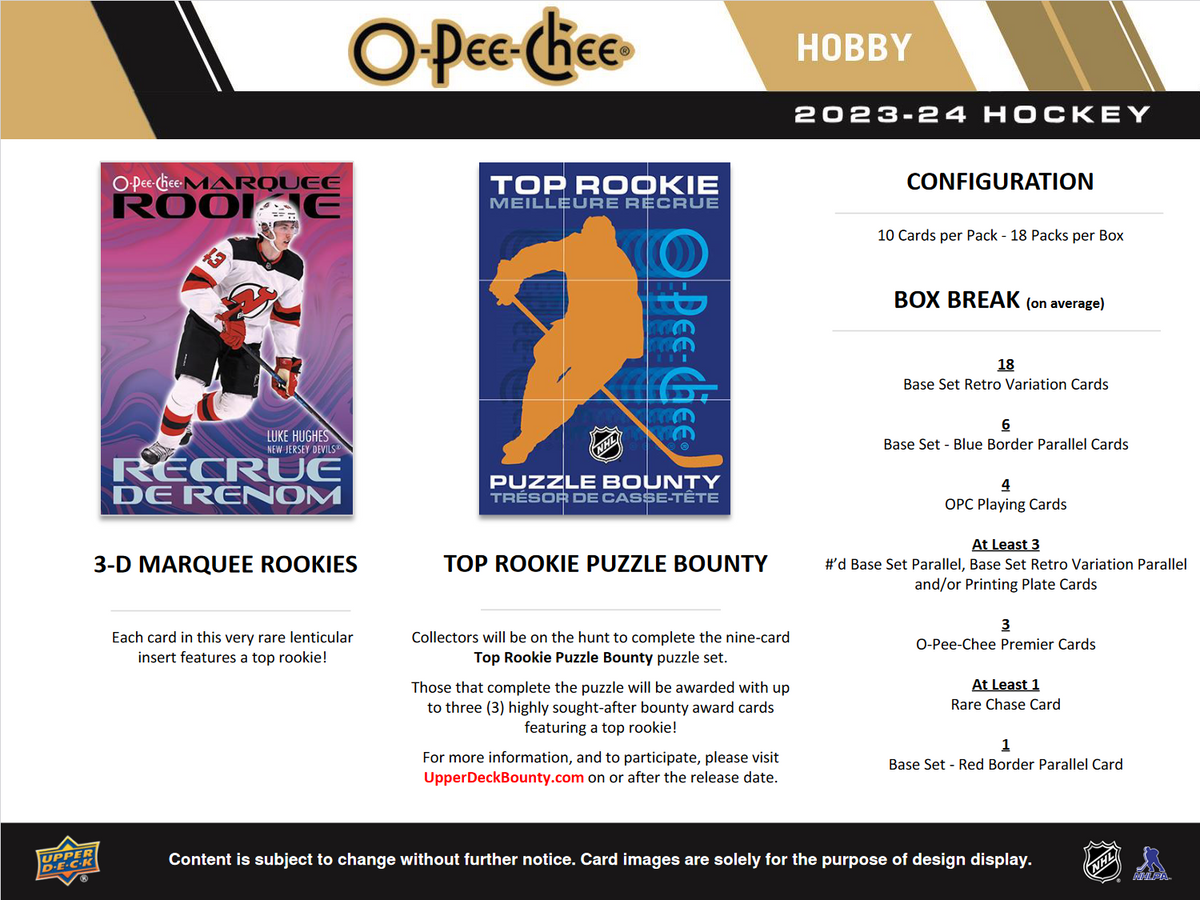 2023-24 O-Pee-Chee Hockey Hobby Box