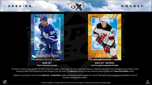 2023-24 Upper Deck Skybox E-X 2000 Hockey Hobby Box