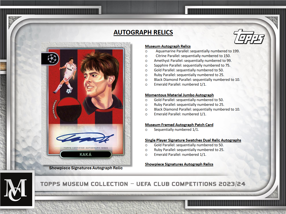 2023-24 Topps UEFA Club Competitions Museum Collection Soccer Hobby 12 Box Case