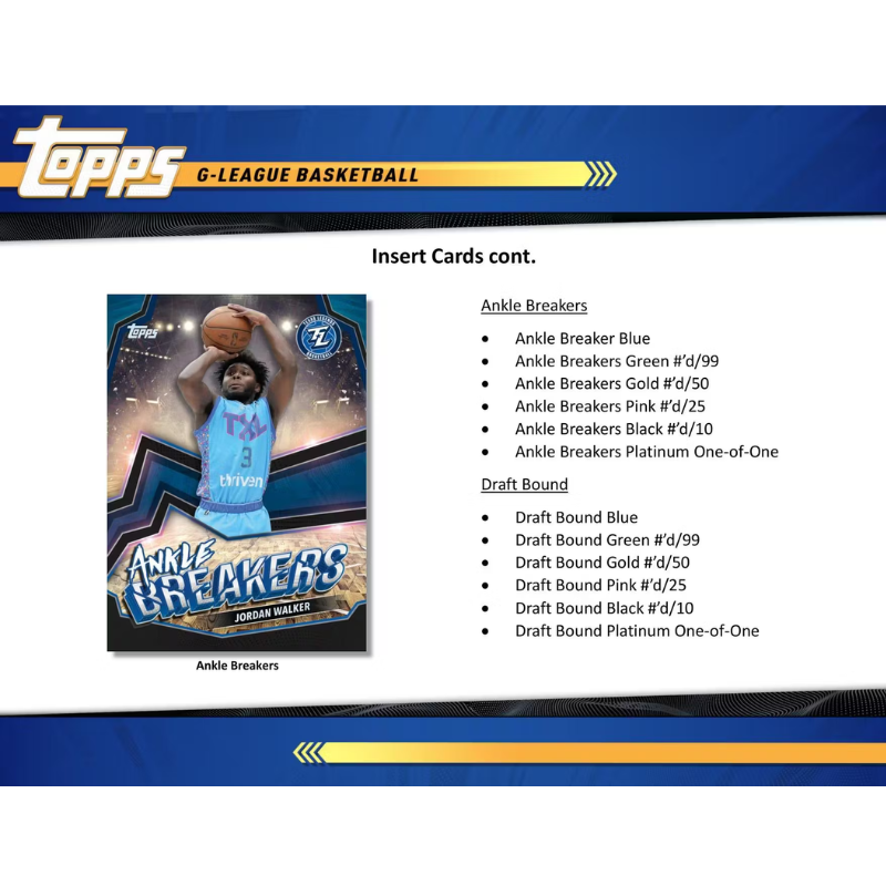 2023/24 Topps G League Basketball Hobby 20 Box Case