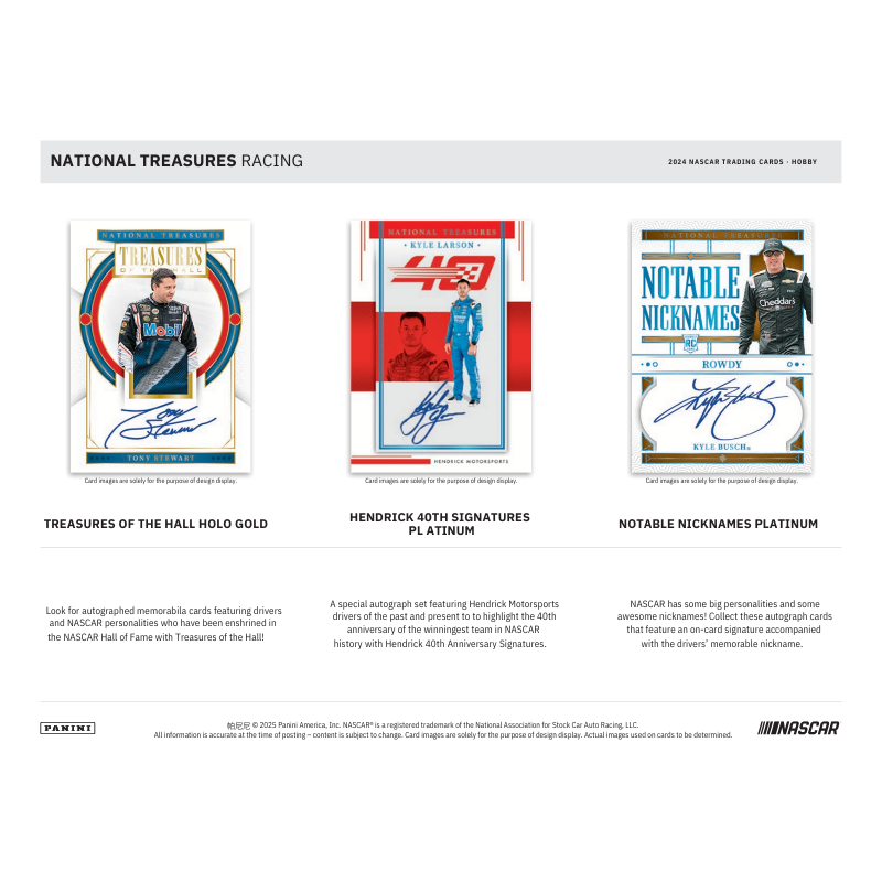2024 Panini National Treasures Racing Hobby 4 Box Case