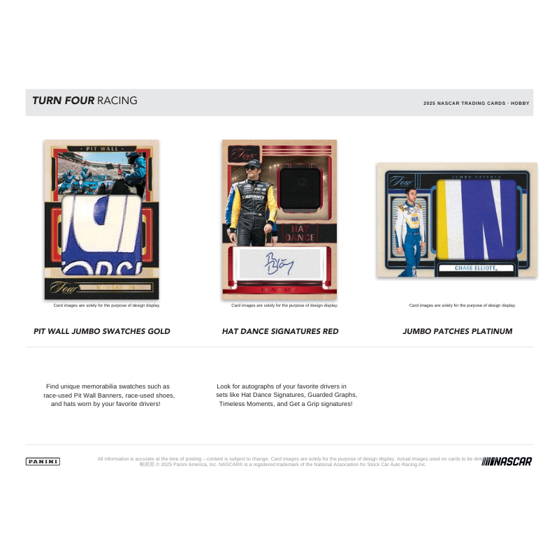 2025 Panini Turn Four Racing Hobby 10 Box Case