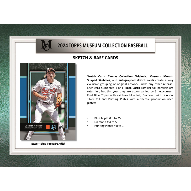 2024 Topps Museum Collection Baseball Hobby 12 Box Case